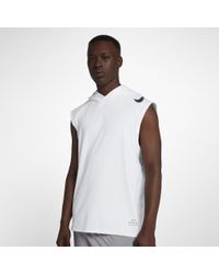 nike element sleeveless running hoodie