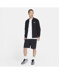Nike Sportswear Club Fleece Bomber Jacket Black For Men Lyst