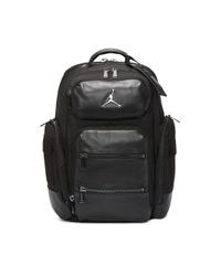 white leather jordan backpack
