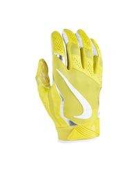 yellow nike football gloves