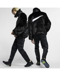 manteau nike fourrure