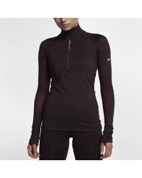 nike pro hyperwarm women's long sleeve top