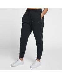 nike tech fleece pants women's black