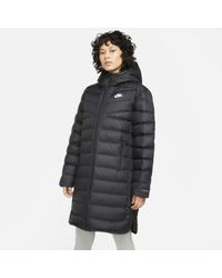 long down padded jacket nike