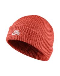 nike orange beanie