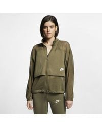 nike womens olive green jacket