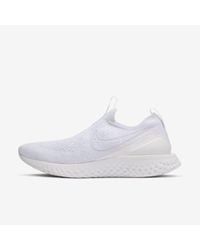 nike epic phantom react flyknit women's white