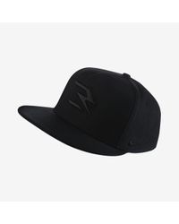 Nike True Russell Wilson Swoosh Flex Qs Fitted Hat in Black for Men - Lyst