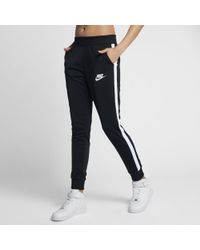 black nike track pants womens