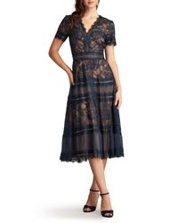 tadashi shoji brone illusion lace cocktail dress Tadashi Shoji Women's Brone Illusion Lace Cocktail Dress at Vancouver Mall in Vancouver, WA