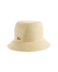 gucci straw bucket hat