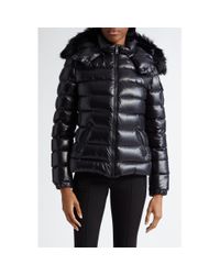Moncler Badyfur Fur-trim Puffer Jacket in Black | Lyst Moncler Badyfur Fur-trim Puffer Jacket in Black | Lyst
