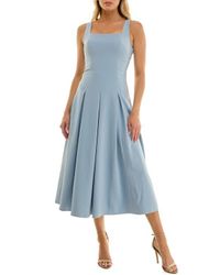 Socialite Midi Halter Dress in Blue | Lyst Socialite Midi Halter Dress in Blue | Lyst