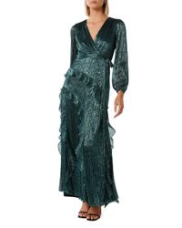 chinese dress ladies Ivory Button Front Belted Maxi Dress - All Dresses main image 1
