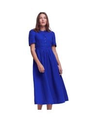 chinese dress ladies Ivy Linen Midi Dress-Pink Peony main image 0