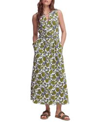 boden sleeveless pleat midi dress Boden Women's Sleeveless Ponte Midi Dress in Green
