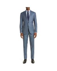 Emporio Armani David Line Suit in Black for Men Lyst