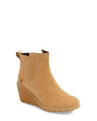 timberland amston chelsea wedge boot