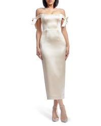 dress the population vickie off the shoulder corset midi dress Dress The Population Vickie Off-The-Shoulder Corset Midi Dress Size XXL Sage