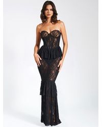 white christmas dresses Miss Circle Women Fatima Crystal Sleeveless Corset Mermaid Maxi Dress main image 0