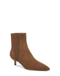 Veronica Beard Kelby Bootie in Brown | Lyst Veronica Beard Kelby Womens Ankle Boots Brown Suede Pointed Toe Zip 9M main image 0