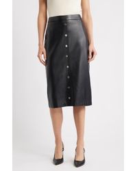 Tahari Chayenne Faux Leather Lace Midi Dress in Purple | Lyst Tahari Chayenne Faux Leather Lace Midi Dress in Purple | Lyst