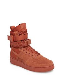peach high top air force ones