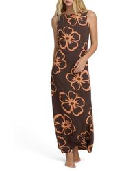 green emerald velvet dress Billabong Women's Sunkissed Maxi Dress, Medium main image 0
