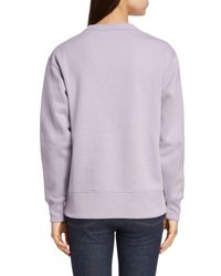 Acne Purple Fairview Face Sweatshirt