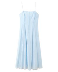 sachin and babi light blue dress Mango Strapless Crystal Dress in Green