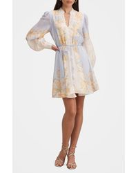 EVER NEW Peyton Belted Long Sleeve Button Front Maxi Dress in Pink | Lyst
