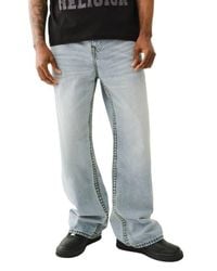 パンツ True Religion STITCH ULTRA BAGGY JEANS VINNY SUPER T BASEBALL STITCH ULTRA BAGGY JEAN - MOONLIT