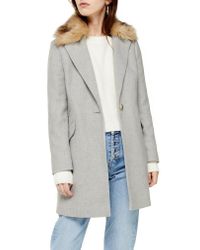 fluffy jacket topshop