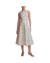 Boden Carla 100% Linen Midi Dress in Purple | Lyst