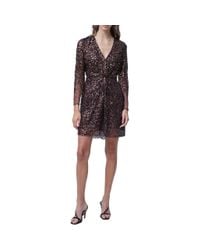 French Connection Basu Sequined Shift Dress in Metallic | Lyst