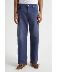 Visvim Fluxus 01 Wide G.Cords Trousers in Blue for Men | Lyst