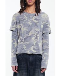 Jaded London Ines Waffle Long Sleeve in Natural for Men | Lyst