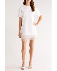 STAUD Kezia Lace-Trimmed Sequined Slip Dress in Pink | Lyst STAUD Kezia Lace-Trimmed Sequined Slip Dress in Pink | Lyst