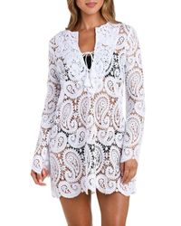 L'Agence Felizia Long Sleeve Knit Dress in Black | Lyst