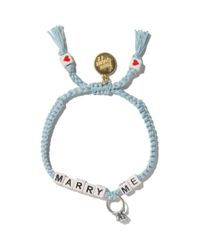 Venessa Arizaga Heart Eye 2 Eye Bracelet Set in Blue | Lyst