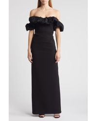 Likely Midori Floral Velvet Burnout Gown in Purple Lyst