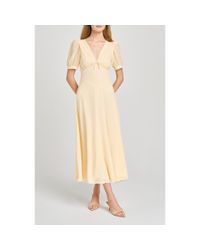 strapless open back dress Sage Maeve Corset Midi Dress - Elegant Women's Fashion