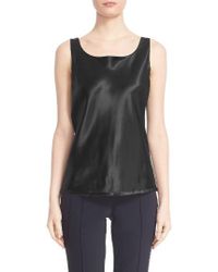 Lafayette 148 New York | Multicolor Reversible Refined Silk Charmeuse Tank | Lyst