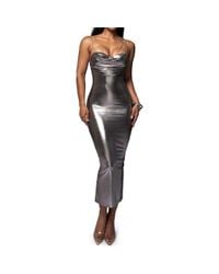 JLUXLABEL Bethany Strapless Maxi Dress in Black | Lyst