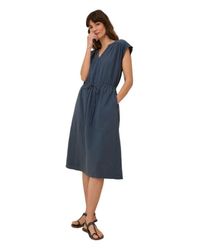Pact Organic Cotton Coastal Double Gauze Beach To Brunch Dress in Black |  Lyst