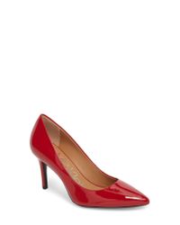 calvin klein gayle patent pumps