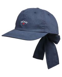 Noah Bow 6-panel Cap Navy in Blue for Men | Lyst