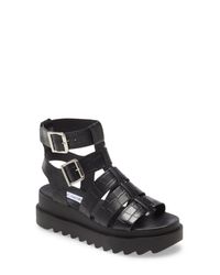 steve madden zeeta black crocodile