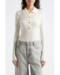 Ganni Julliard Mohair Chunky Knit Sweater in Blue Lyst