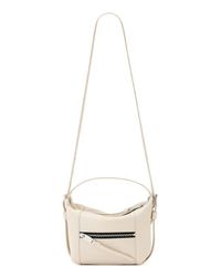 AllSaints Fin Leather Mini Backpack in Black | Lyst